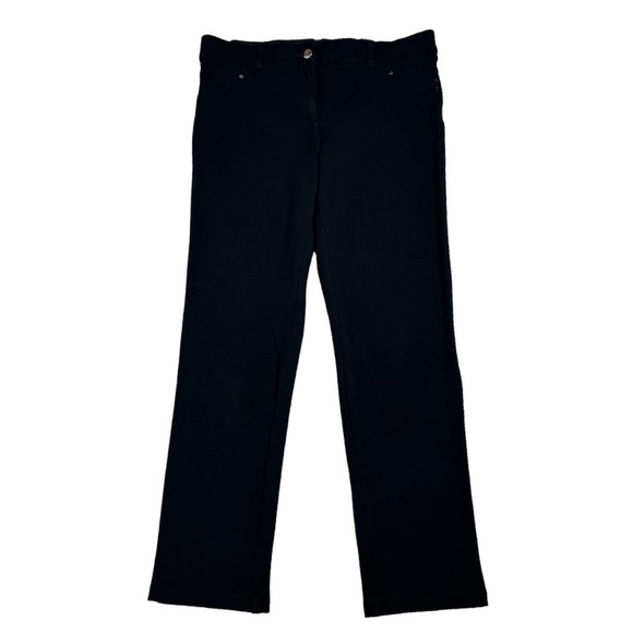 MACY'S STYLE & CO. Pants Black Stretchy Straight leg Size10 Like new - Picture 3 of 9